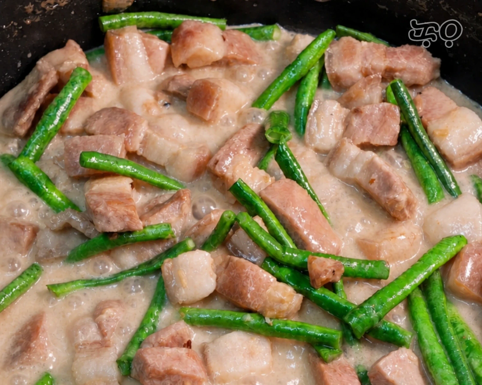 Bicol Express with Sitaw