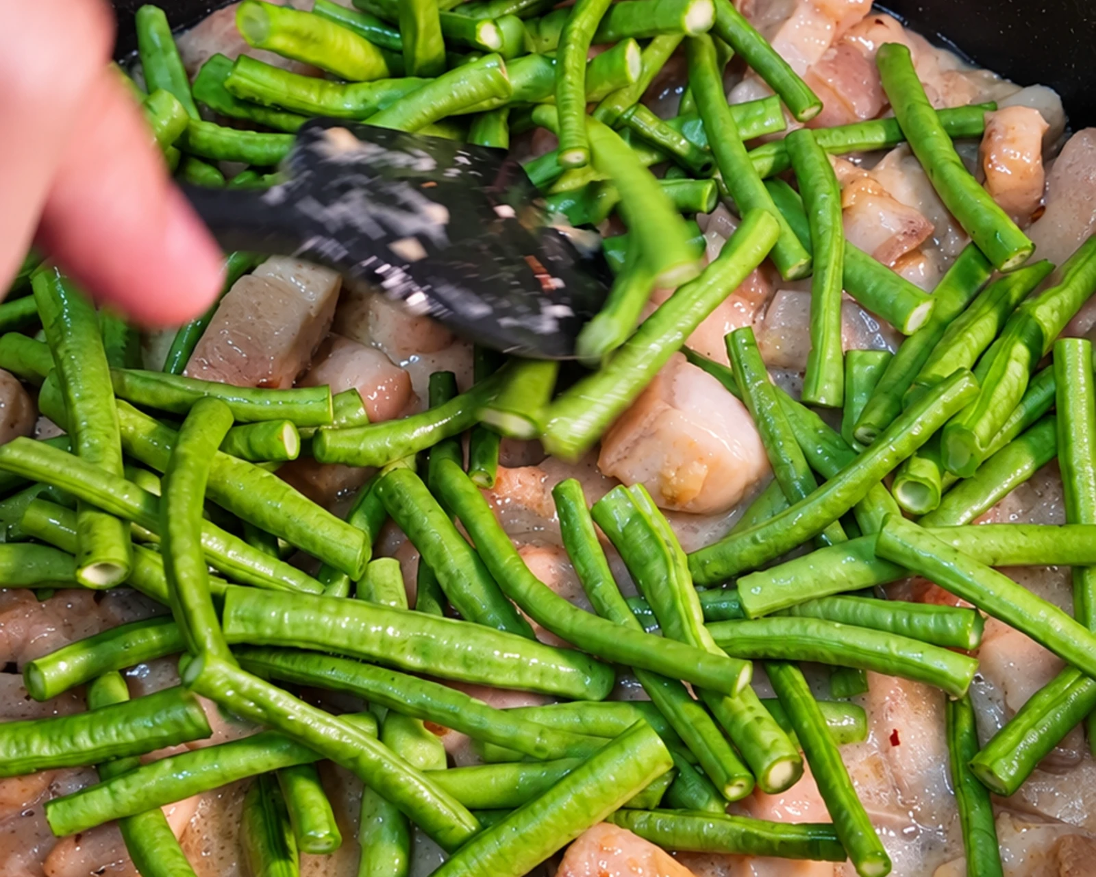 Bicol Express with Sitaw process photo 4