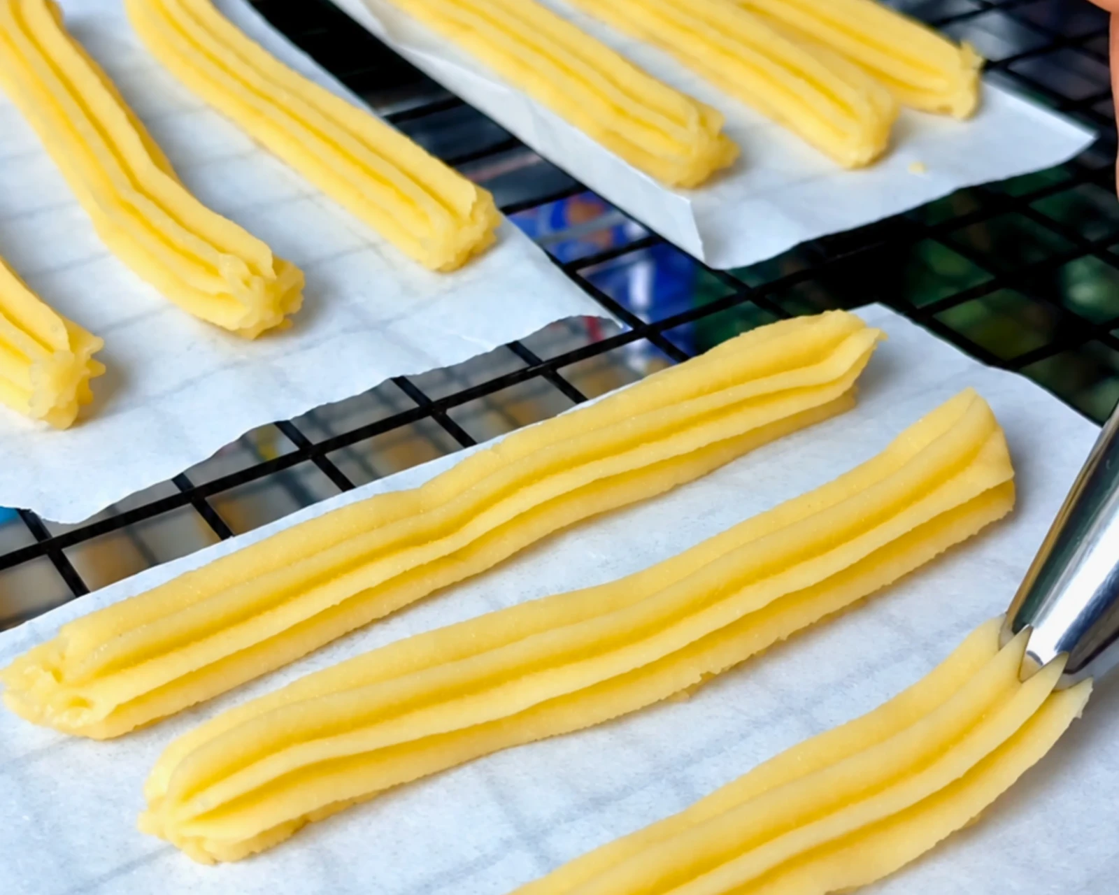Churro Fries with Peanut Butter Sauce process photo 4