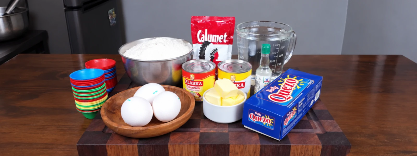 Ingredients for Easy Puto Cheese
