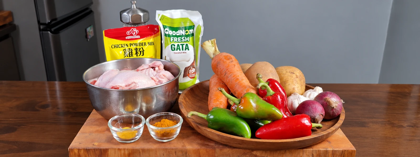 Ingredients for Filipino Chicken Curry