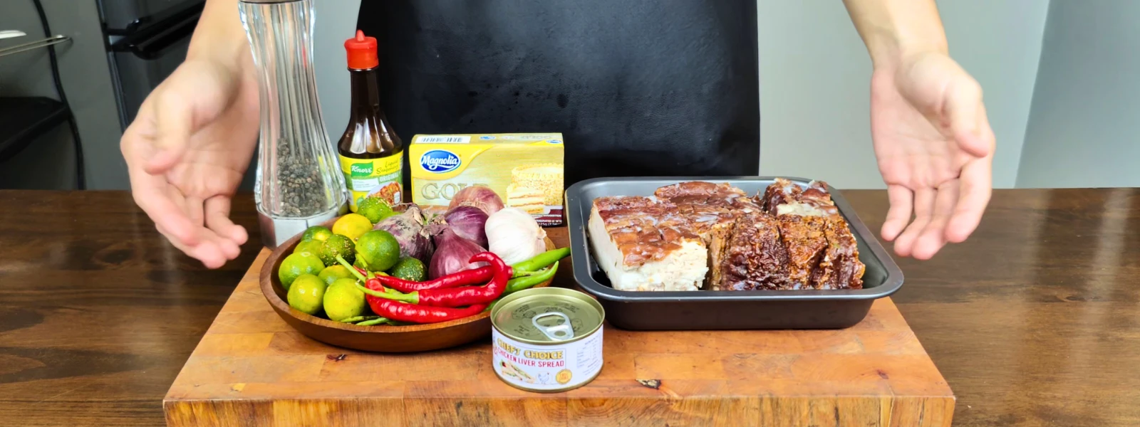 Ingredients for Lechon Sisig