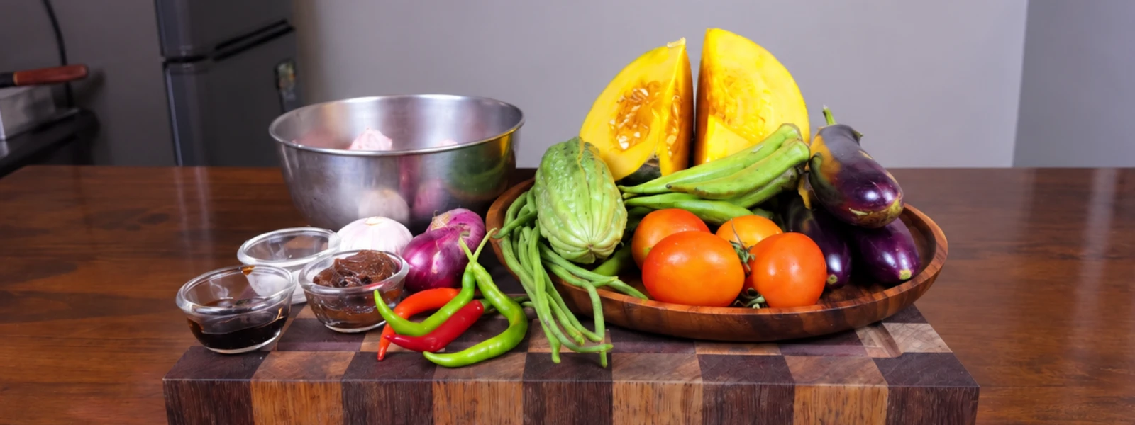 Ingredients for Pinakbet Tagalog