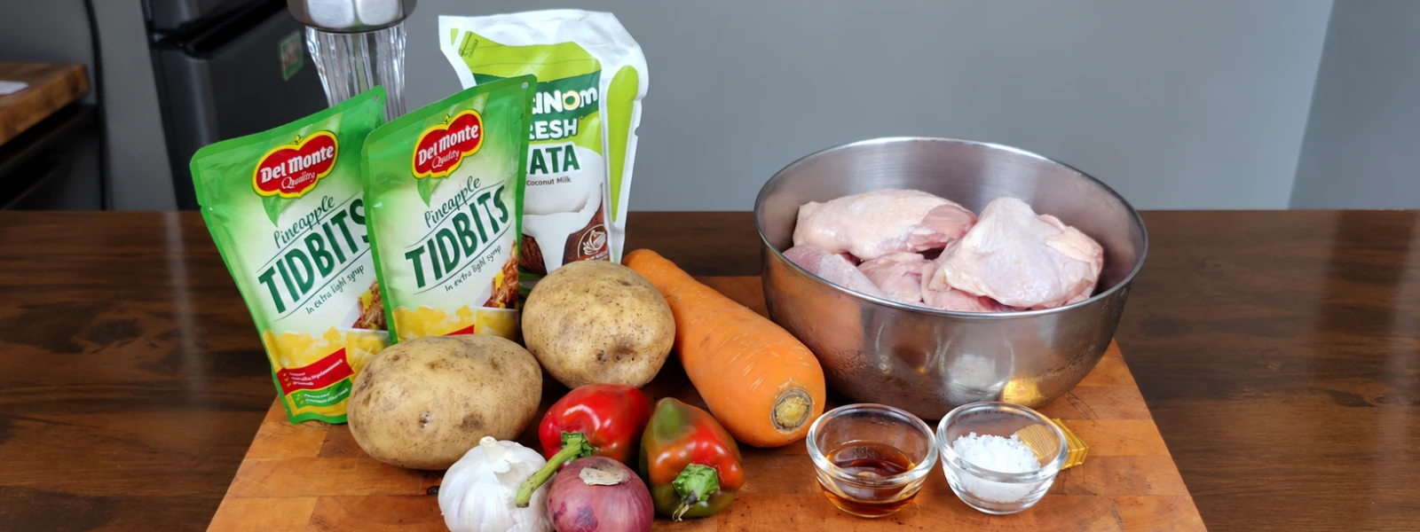 Ingredients for Pininyahang Manok
