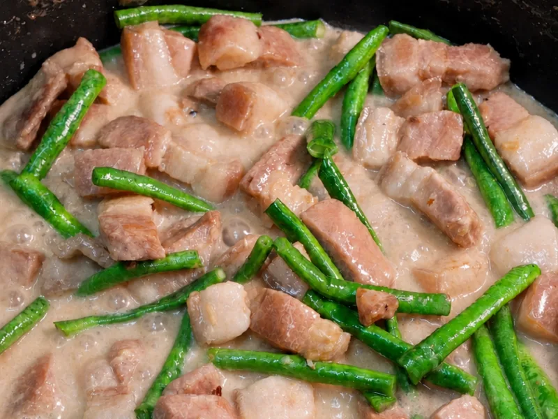 Bicol Express with Sitaw