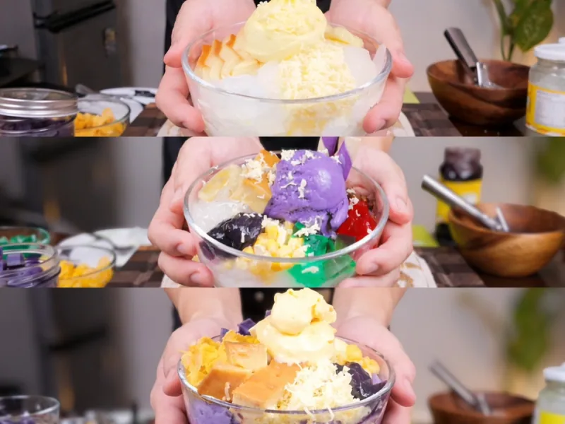 Halo-Halo Three Ways