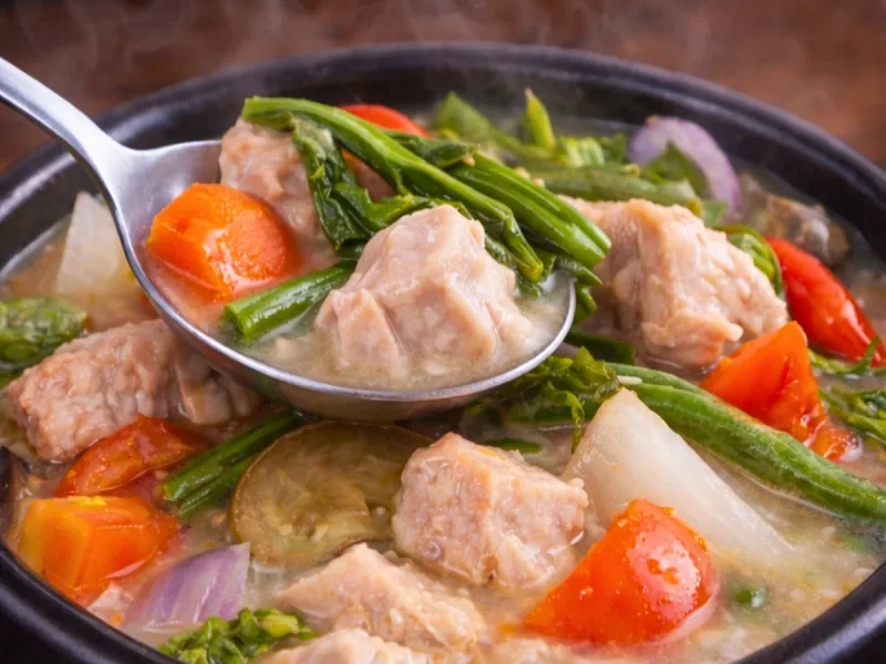 Pork Sinigang sa Gabi